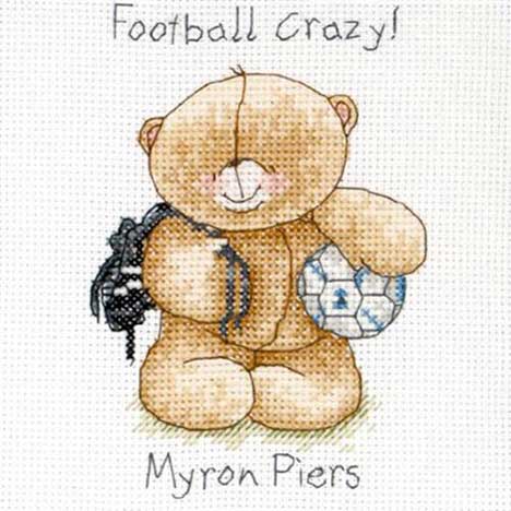 Football Crazy Forever Friends Cross Stitch Kit